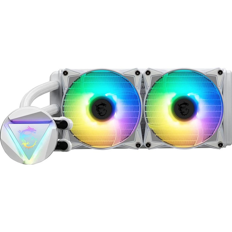 MSI MAG Core Liquid 240R V2 RGB CPU Liquid Cooler in White - CL240RV2WT