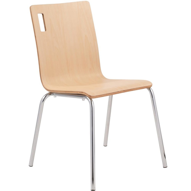 National Public Seating Bushwick Cafe Chair - Natural (BCC2)