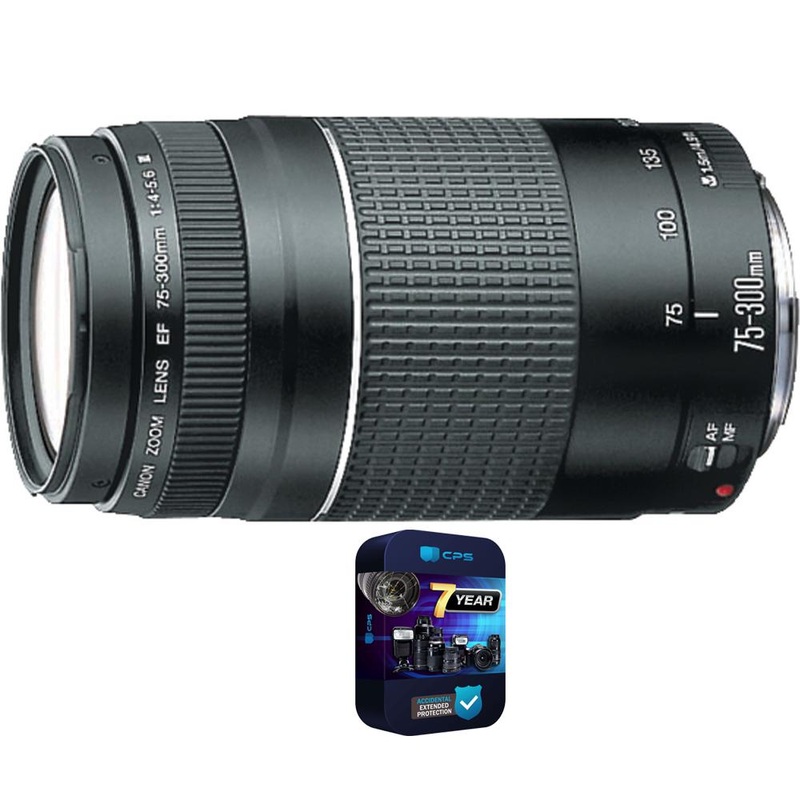Canon EF 75-300mm F4-5.6 III Telephoto Zoom Lens with 7 Year Extended Warranty
