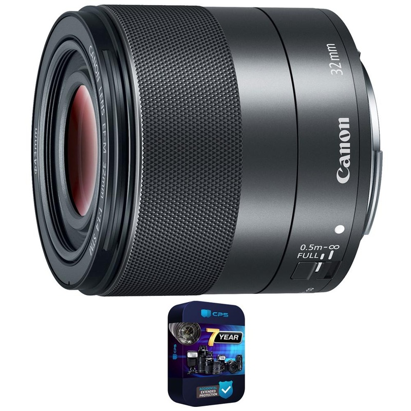 Canon EF-M 32mm f/1.4 STM Lens with 7 Year Extended Warranty