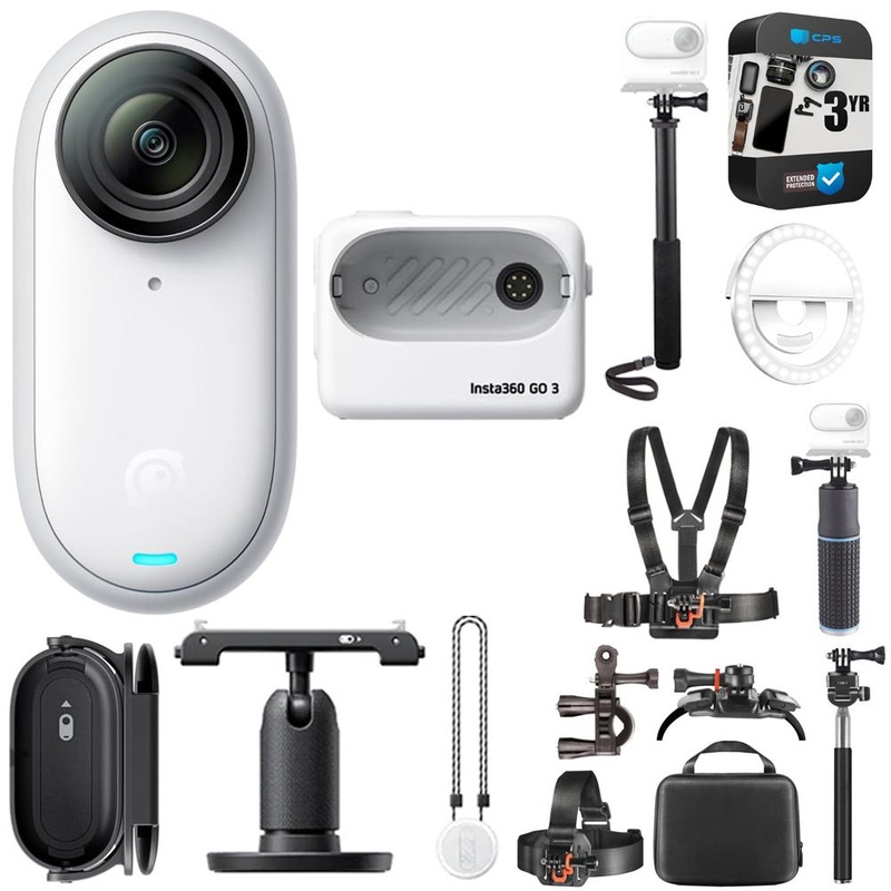 Insta360 GO 3 (64GB) Tiny 2.7K Action Camera w/ Warranty + Accessories Bundle