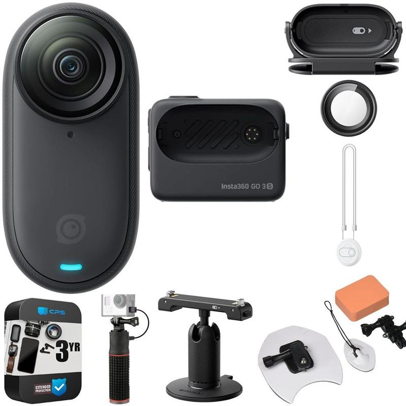 Insta360 GO 3S 128GB Tiny Mighty 4K Action Camera w/ 3Yr Warranty + Accessories Bundle