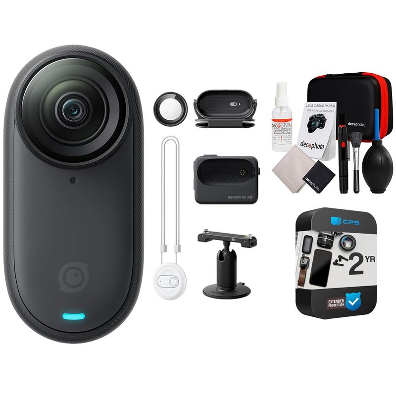 Insta360 GO 3S (64GB Black) Waterproof 4K Action Camera Bundle + 2 Year Warranty