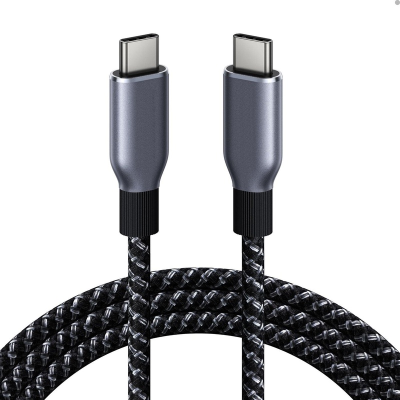 Deco Essentials 6 Foot Braided USB-C to USB-C Cable