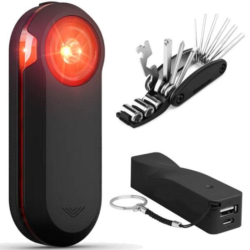 Garmin Varia RTL515 Cycling Rearview Radar and Tail Light with Power Bank Bundle