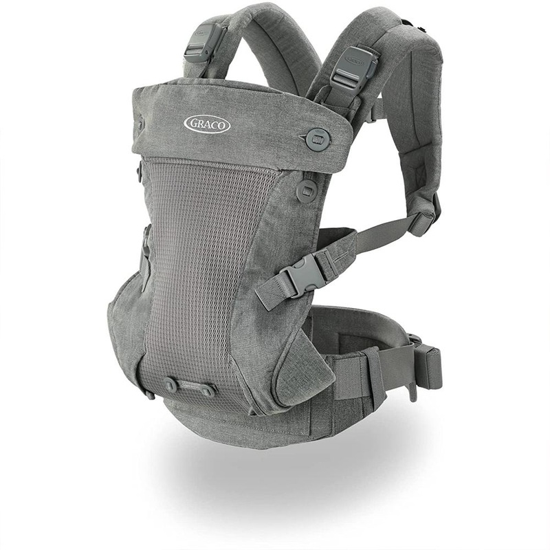 Graco Cradle Me 4-in-1 Baby Carrier, Mineral Gray - Open Box