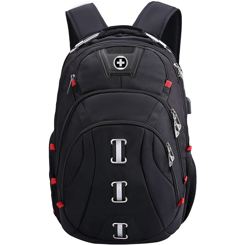 Swissdigital Pixel Business Travel Backpack, Black (SD-857)
