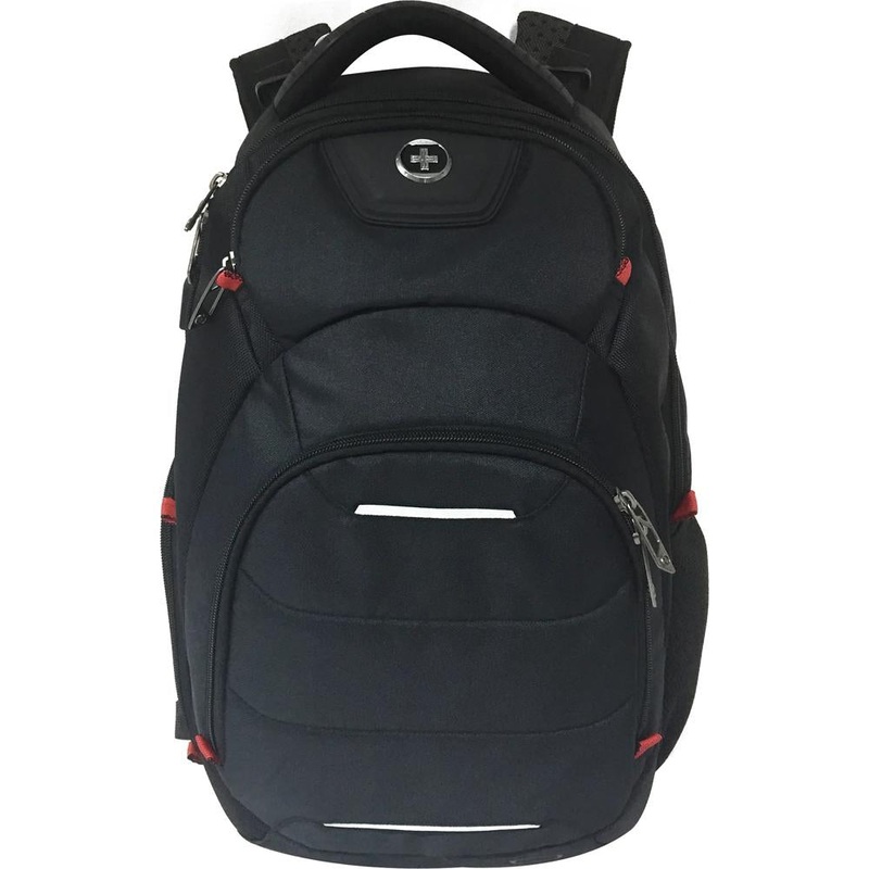 Swissdigital SD1003M-V1 Neptune Massaging TSA Backpack with 15.6" Laptop Pocket, USB