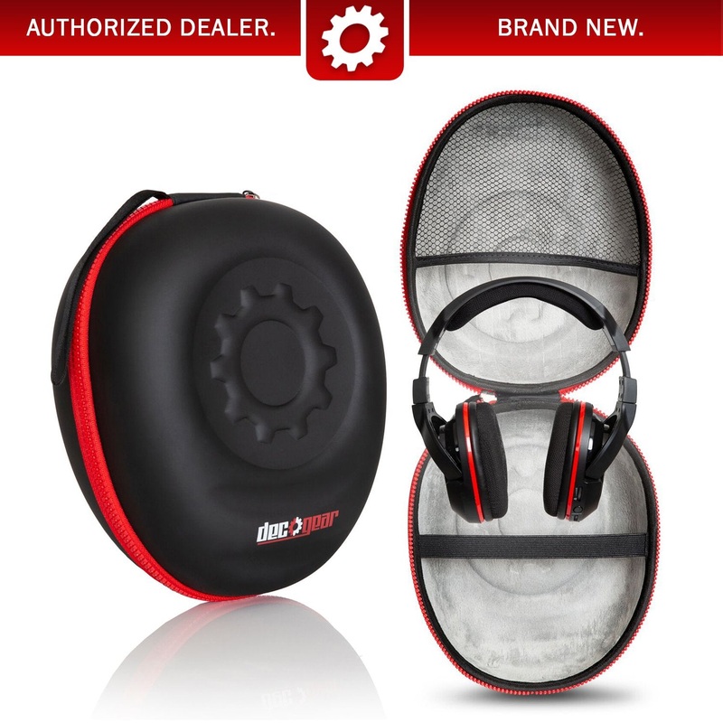 Deco Gear Full-Sized Premium Hard Body Professional Headphone Case with Plush Interior