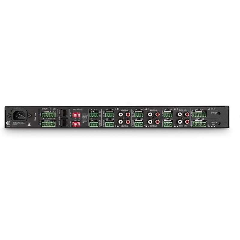 JBL CSMA280 Commercial Series Two-Channel 80-Watt Powered Audio Mixer/Amplifier