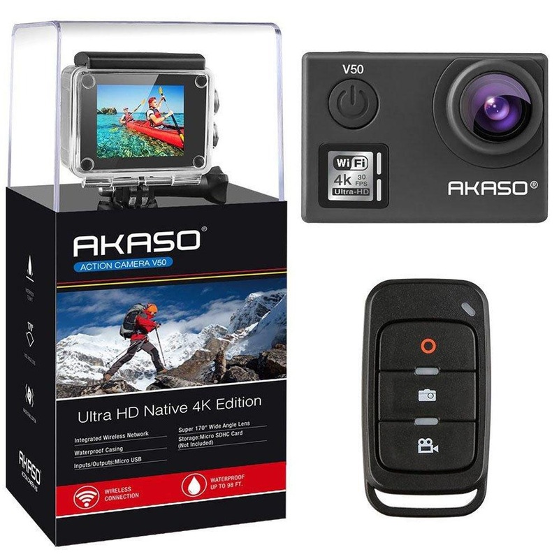 Akaso V50 Action Camera-Native 4K/30fps 20 MP with Wifi