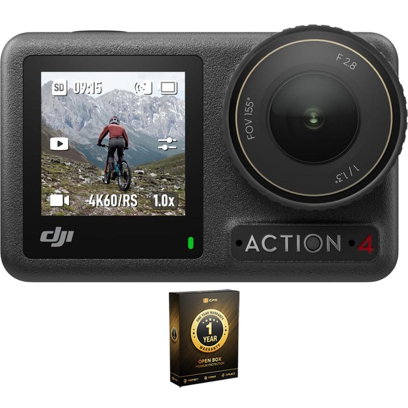 DJI Osmo Action 4 Standard Combo Action Camera Open Box with 1 Year Warranty
