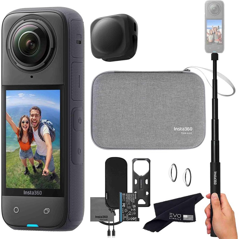 Insta360 X4 8K Waterproof 360 Action Camera Travel Bundle