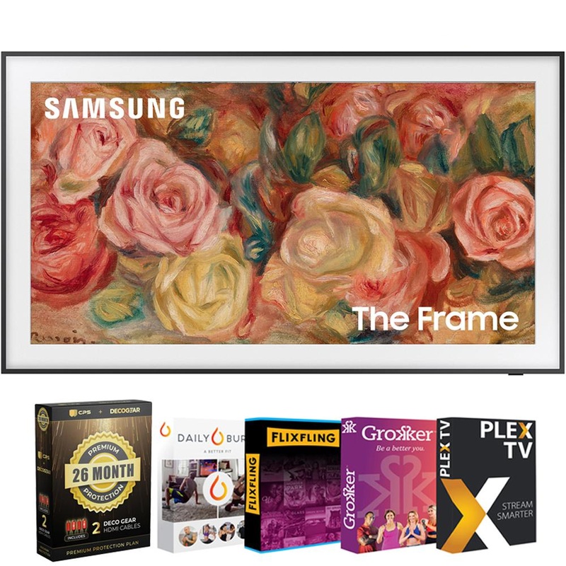 Samsung 50" The Frame QLED 4K Smart TV (2024) 26 Month Protection + Movies Streaming Kit