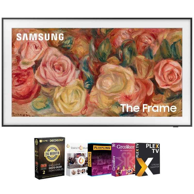 Samsung 65" The Frame QLED 4K TV (2024) 26 Month Protection & Movies Streaming Pack