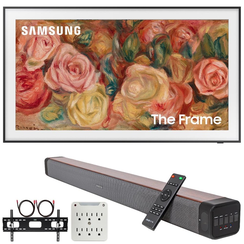 Samsung QN43LS03DA 43" The Frame QLED 4K TV (2024) + Premium Soundbar + Mount Kit