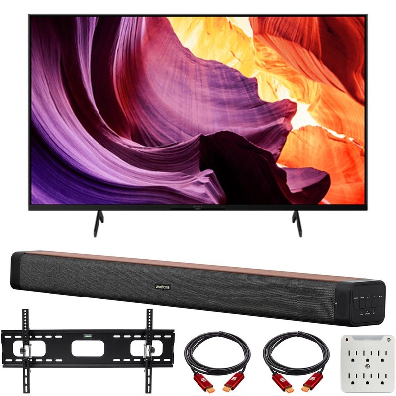 Sony 43" X80K 4K Ultra HD LED Smart TV 2022 with Deco Home 60W Soundbar Bundle