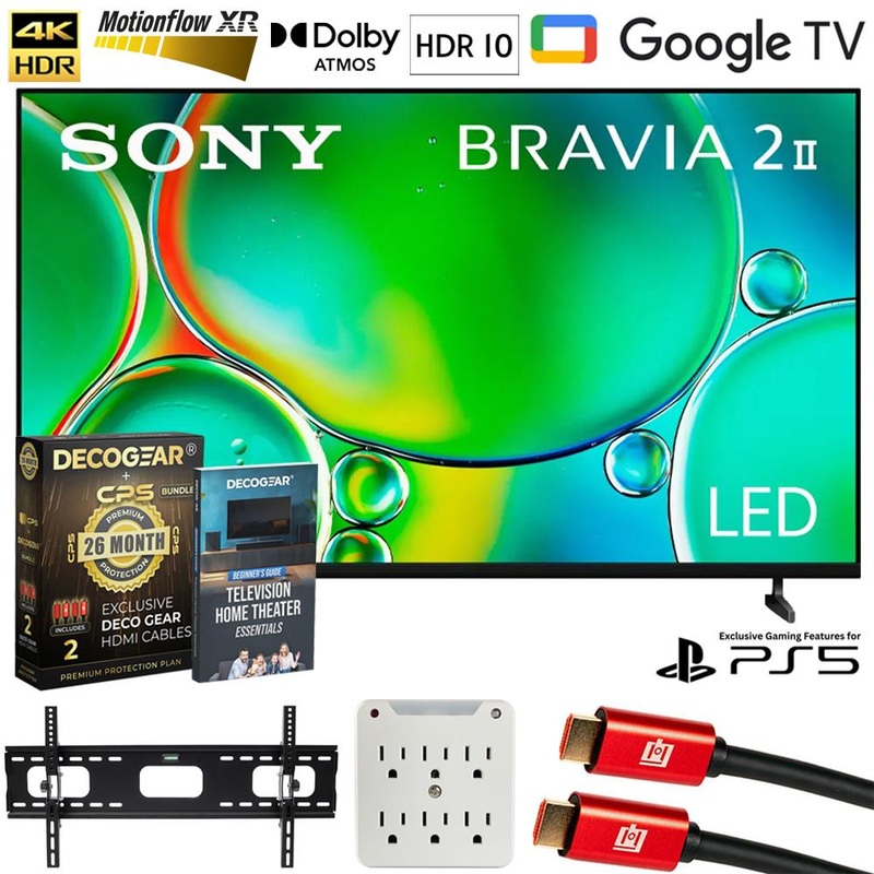 Sony BRAVIA 2 II 65 inch 4K HDR Smart LED Google TV (2025) + Extended Protection Plan
