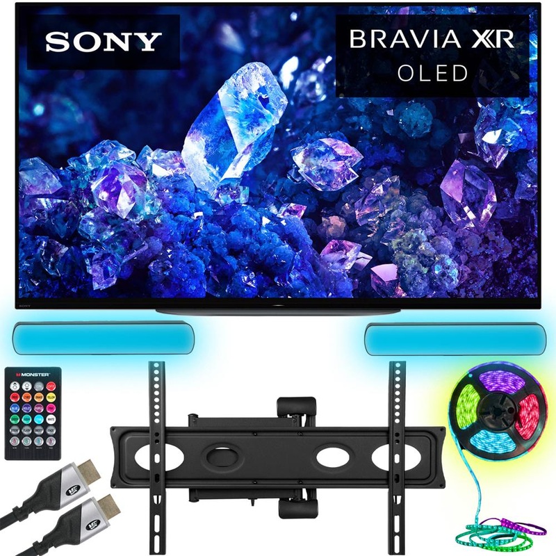 Sony Bravia XR A90K 48" 4K HDR OLED Smart TV w/ Monster TV Wall Mounting Bundle
