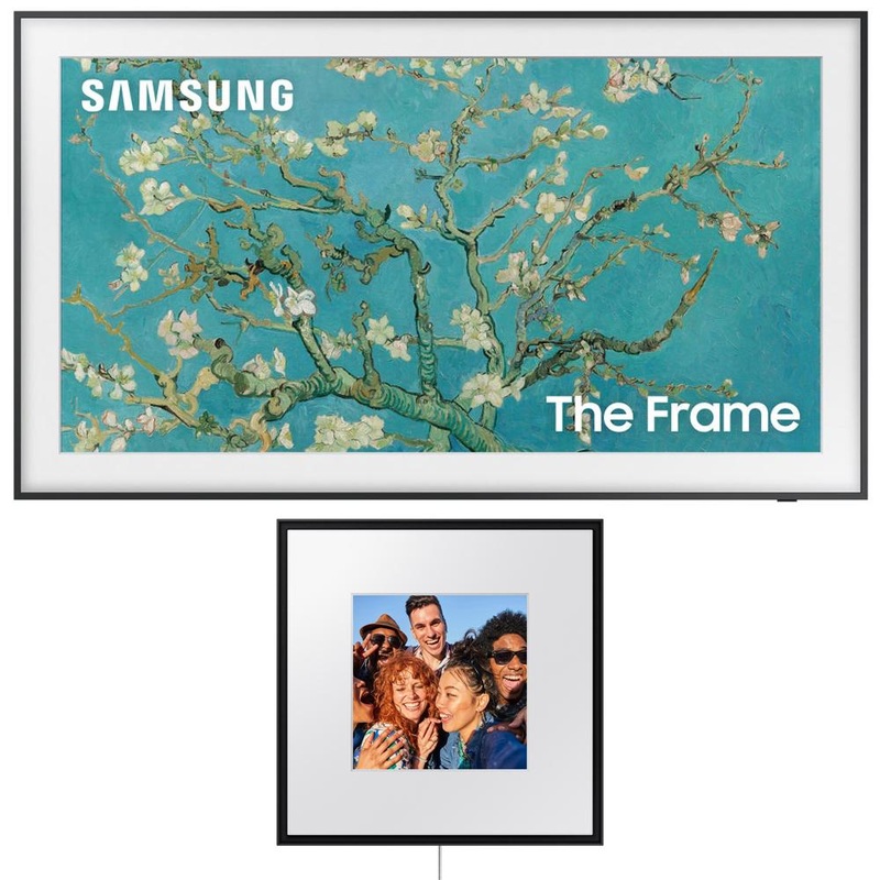Samsung 32" The Frame QLED HDR 4K Smart TV 2023 + Photo Music Frame Smart Speaker Bundle