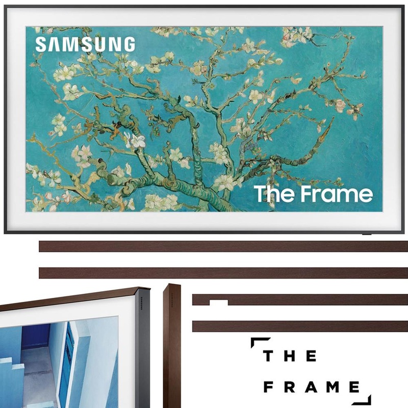 Samsung 32" The Frame QLED UHD Quantum HDR Smart TV w/ Brown Bezel (2023 Model)