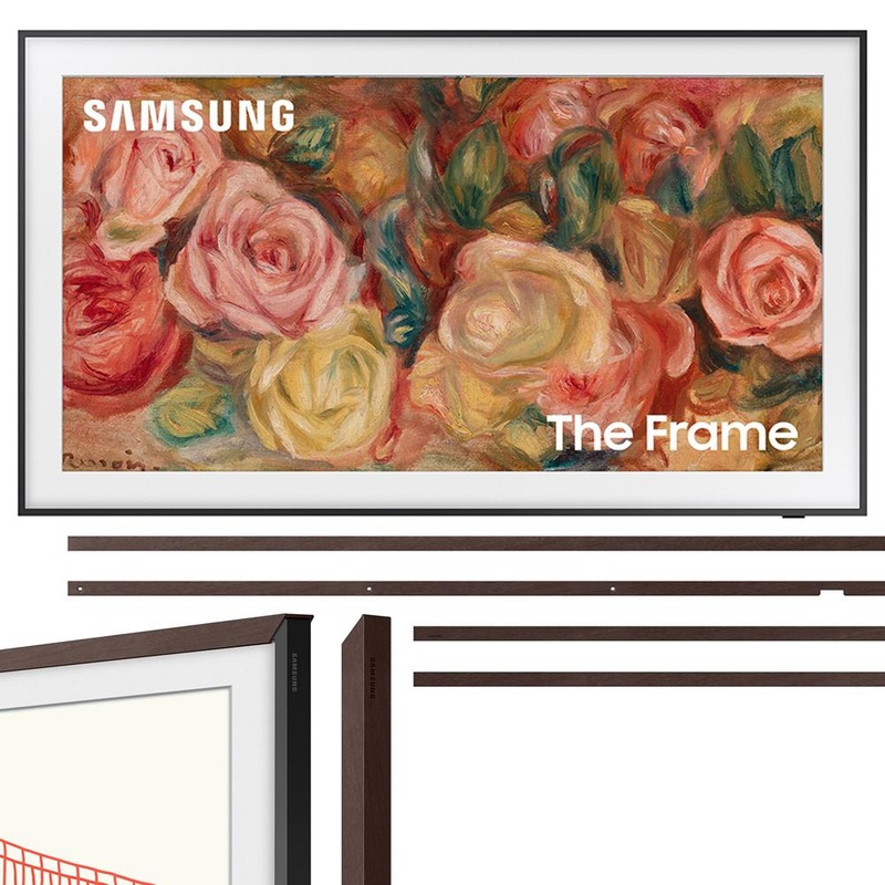 Samsung 43 inch The Frame QLED 4K TV 2024 + Bezel Modern Brown & 26 Month Protection