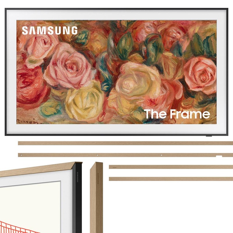 Samsung 55 inch The Frame Smart TV 2024 + Bezel Teak & 26 Months Protection Pack