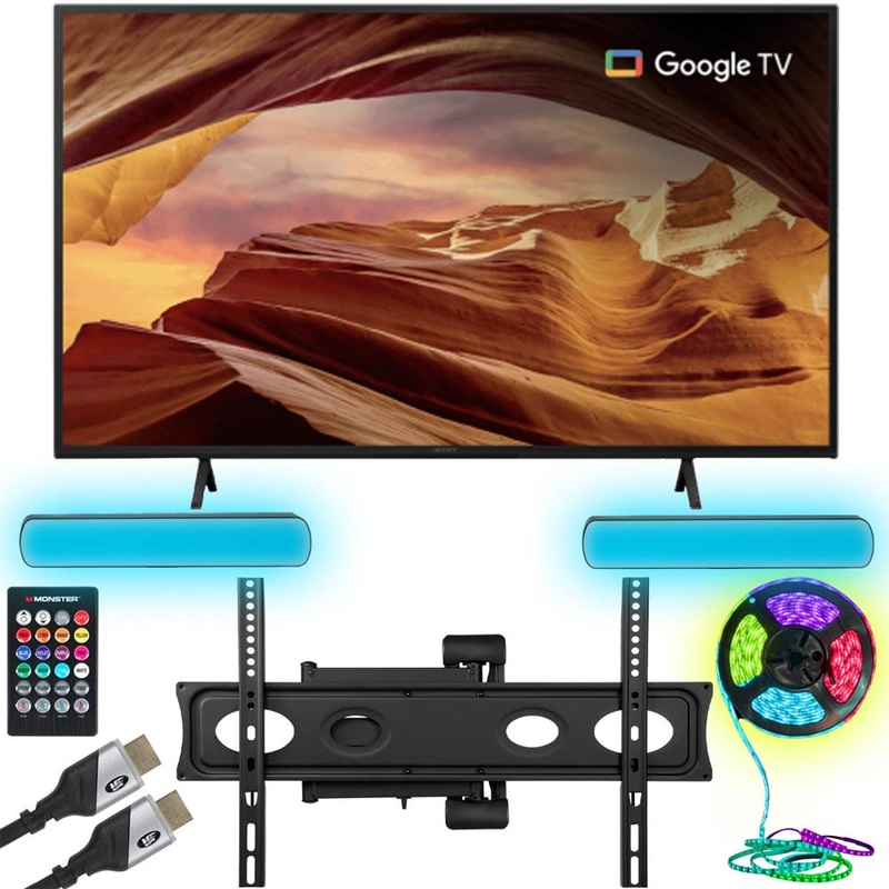 Sony X77L 50" 4K HDR LED Smart TV with Google TV 2023 + TV Wall Mounting Bundle