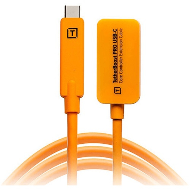 Tether Tools TetherBoost Pro USB Type-C Core Controller Extension Cable (16, High-Visibility Orange)