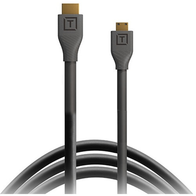 Tether Tools TetherPro Mini-HDMI to HDMI Cable with Ethernet (Black, 15)