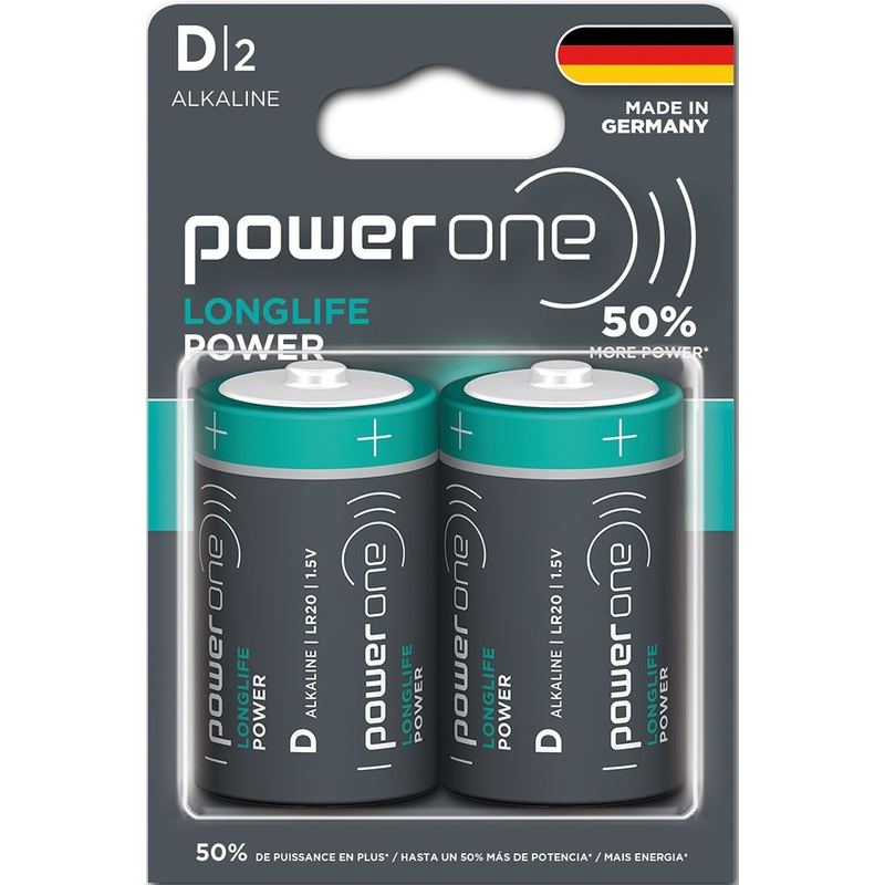 Varta Power One D Batteries 2 pack