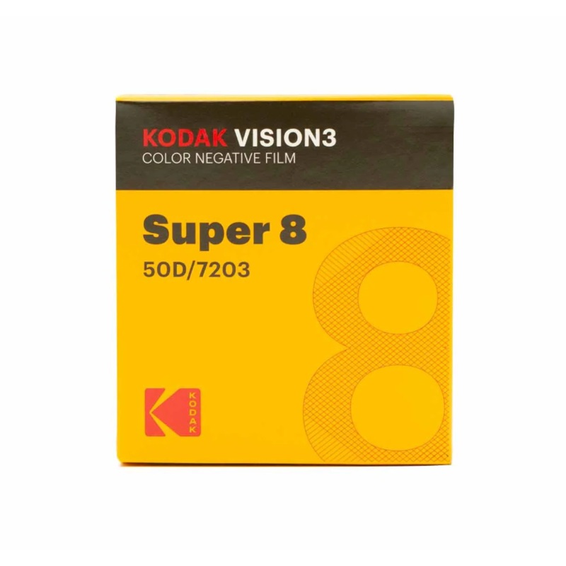 Kodak VISION3 50D Color Negative Film #7203 (Super 8, 50' Roll)