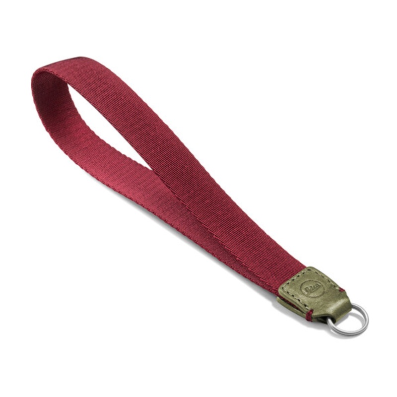 Leica Leather Wrist Strap (Olive/Burgundy)