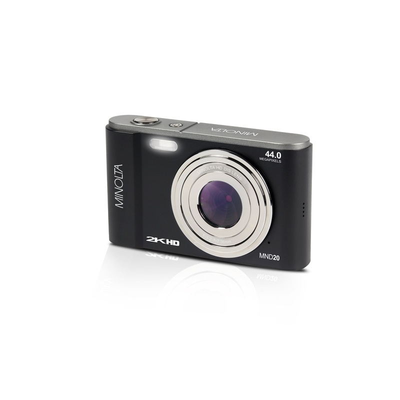 MINOLTA MND20 44 MP / 2.7K Ultra HD Digital Camera (Black)
