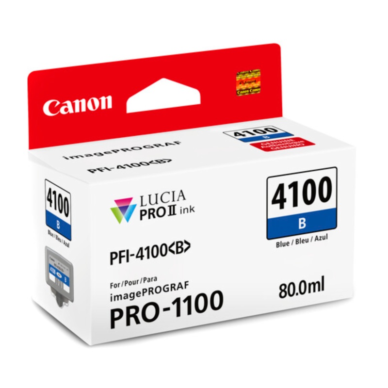 Canon PFI-4100 Blue Pigment Ink Tank (80mL)