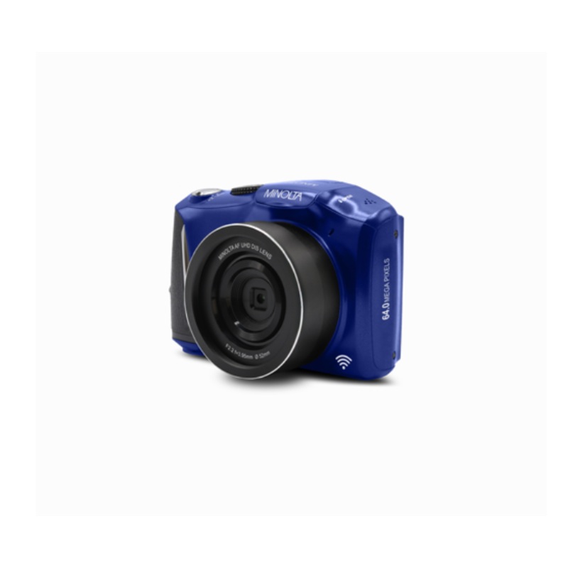 MINOLTA MND55 64 MP Autofocus / 4K Ultra HD Camera w/WiFi (Blue)