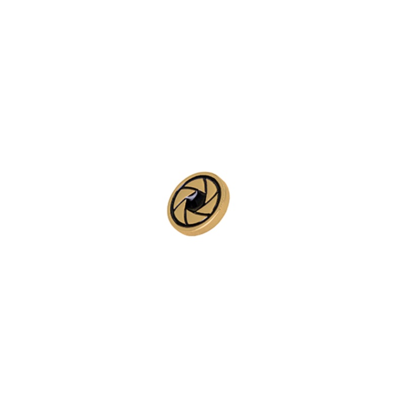 Promaster Deluxe Soft Shutter Button - Bright Brass Leaf Shutter Design