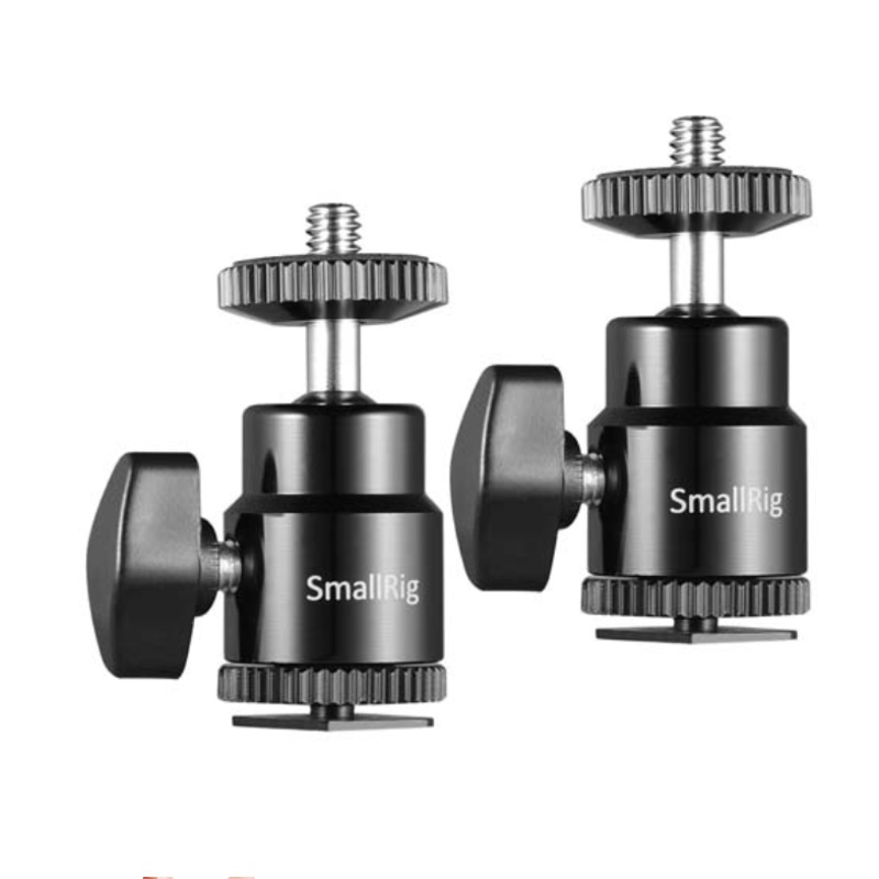 SmallRig 1/4" Camera Hot shoe Mount with Additional 1/4" Screw (2pcs Pack)2059