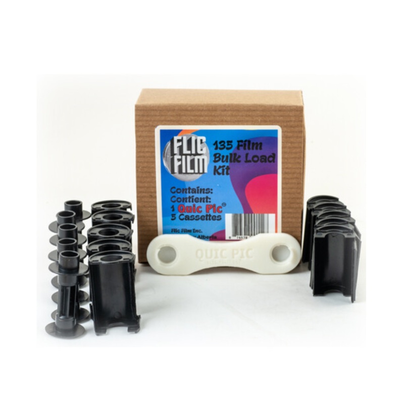 Flic Film 35mm Film Bulk Loading Cassette Kit with New Quic Pic