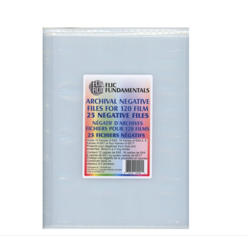 Flic Film Negative Sleeves for 120 Film