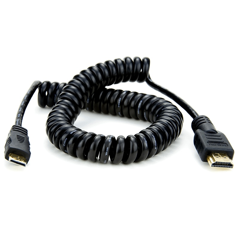 Atomos ATOMCAB009 Coiled Full HDMI to Mini HDMI Cable (50-65cm)