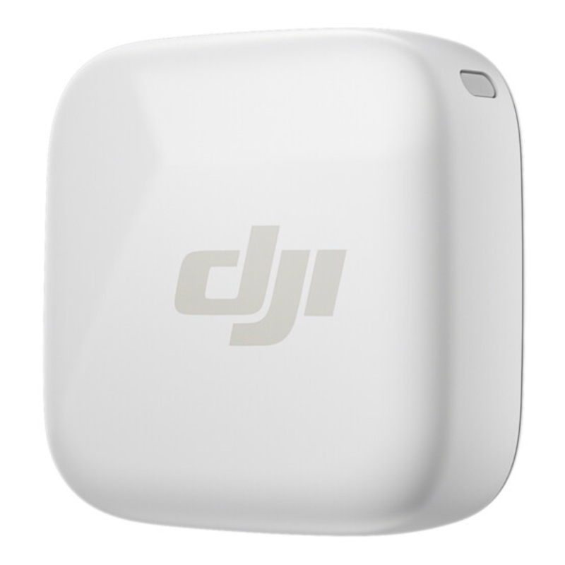 DJI Mic Mini Clip-On Transmitter with Built-In Microphone (2.4 GHz, Arctic White)