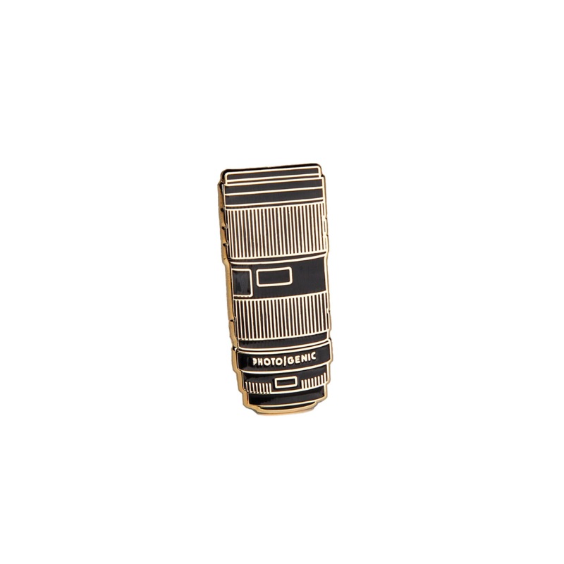 Photogenic Supply Co. Enamel Pin - Telephoto (Gold)