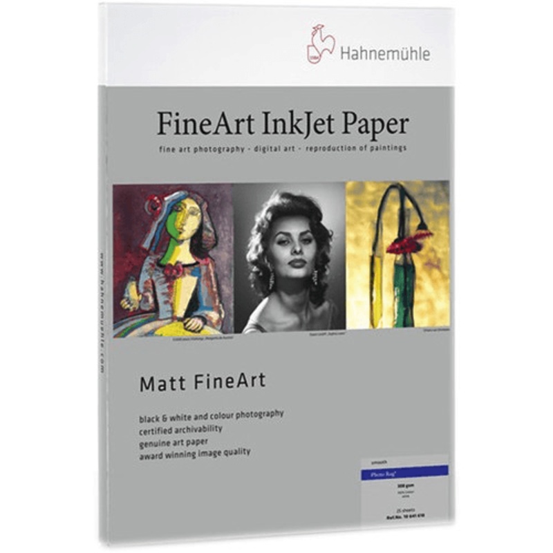 Hahnemuhle Photo Rag 308gsm 8.5" x 11" 25 Sheets