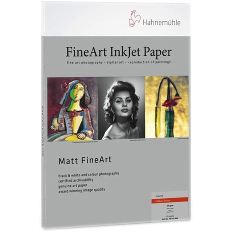 Hahnemuhle William Turner Matt Fine Art Paper - 310 gsm (13 x 19.0", 25 Sheets)