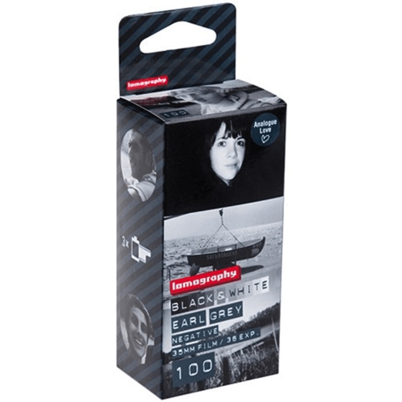 Lomography Earl Grey 100 Black and White Negative Film (35mm Roll, 36 Exposures, 3 Pack)