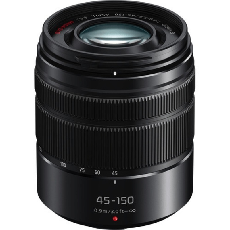 Panasonic Lumix G Vario 45-150mm f/4-5.6 ASPH MEGA OIS Lens (Black)
