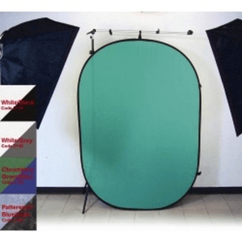 Promaster 6x7 Pop-Up Background - White/Grey