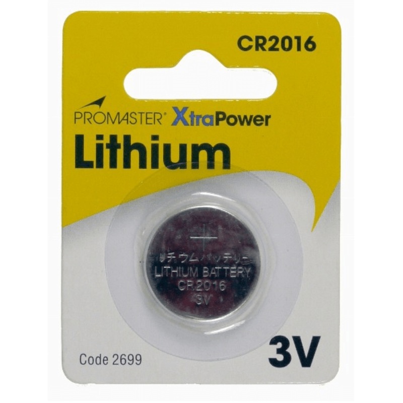 Promaster XtraPower CR2016 Lithium Battery