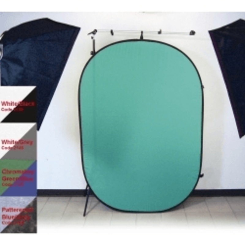 Promaster 6x7 Pop-Up Background - Green/Blue